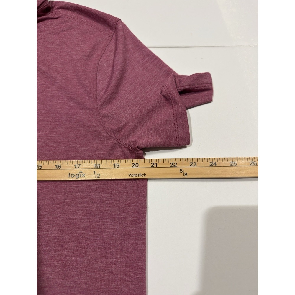 Lululemon Men's Evolution Performance Golf Polo Shirt Size M Pink Stretch Preppy - Picture 6 of 7